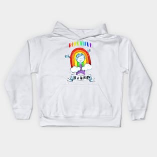 Beautiful Like a Rainbow Kids Hoodie